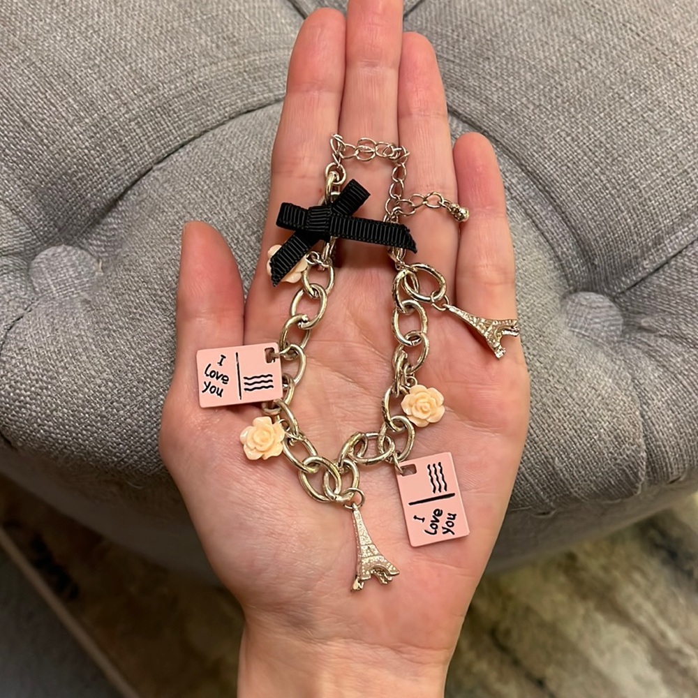 Paris Charm Silver Bracelet